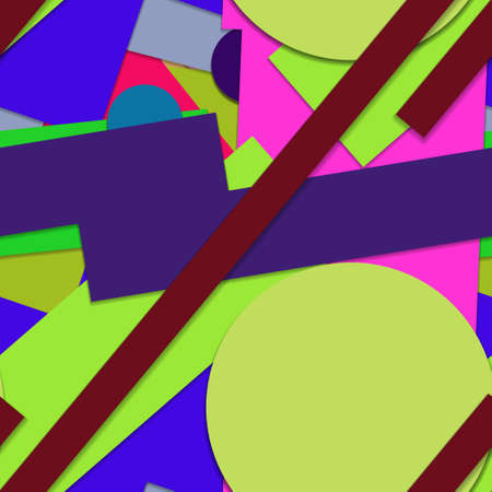 Flat material design - Creative vector trend seamless.