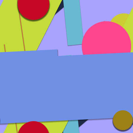 Flat material design - Creative vector trend seamless.
