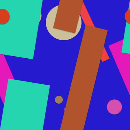 Flat material design - Creative vector trend seamless.