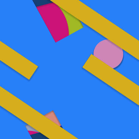 Flat material design - Creative vector trend seamless.