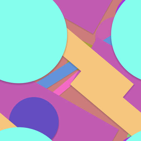 Flat material design - Creative vector trend seamless.のイラスト素材