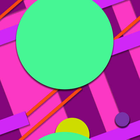 Flat material design - Creative vector trend seamless.のイラスト素材