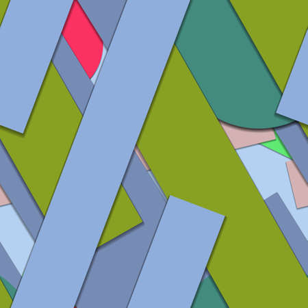 Flat material design - Creative vector trend seamless.のイラスト素材