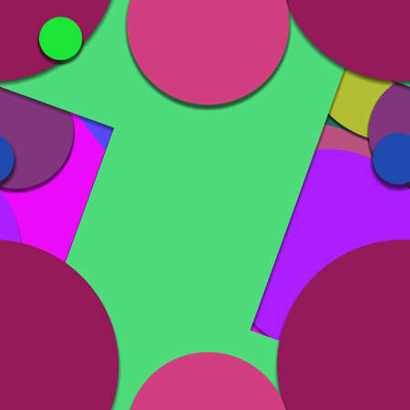 Flat material design - Creative vector trend seamless.のイラスト素材