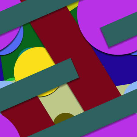 Flat material design - Creative vector trend seamless.のイラスト素材