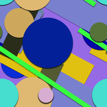 Flat material design - Creative vector trend seamless.のイラスト素材