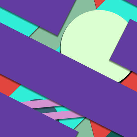 Flat material design - Creative vector trend seamless.のイラスト素材