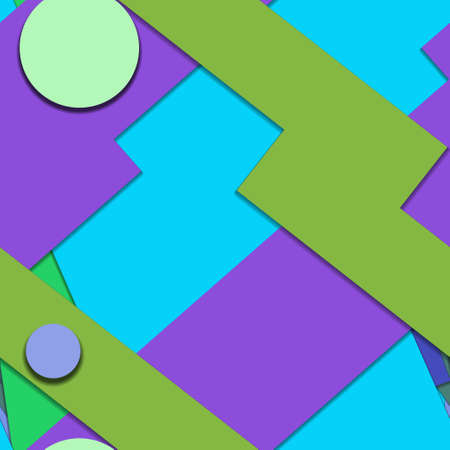 Flat material design - Creative vector trend seamless.のイラスト素材