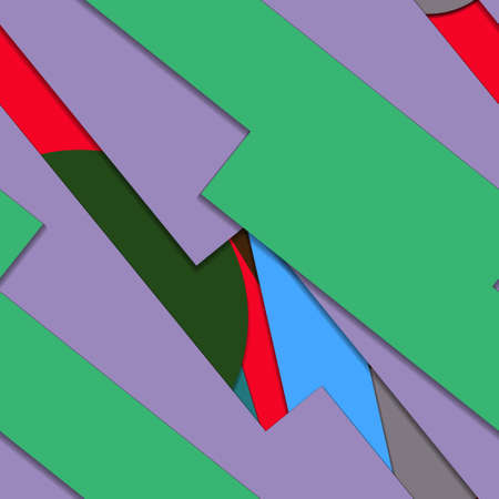 Flat material design - Creative vector trend seamless.のイラスト素材