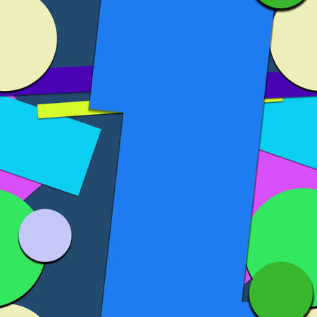 Flat material design - Creative vector trend seamless.のイラスト素材