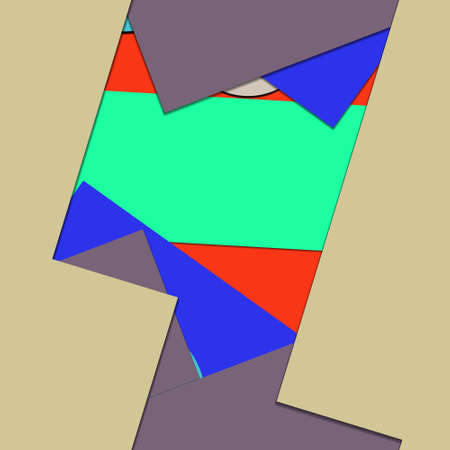 Flat material design - Creative vector trend seamless.のイラスト素材
