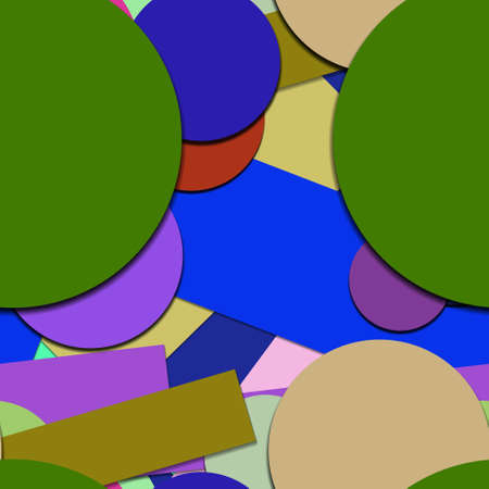 Flat material design - Creative vector trend seamless.のイラスト素材