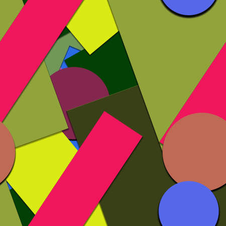 Flat material design - Creative vector trend seamless.のイラスト素材