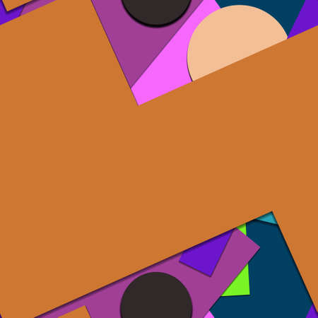 Flat material design - Creative vector trend seamless.のイラスト素材