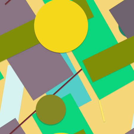 Flat material design - Creative vector trend seamless.のイラスト素材