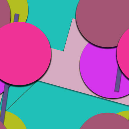 Flat material design - Creative vector trend seamless.のイラスト素材