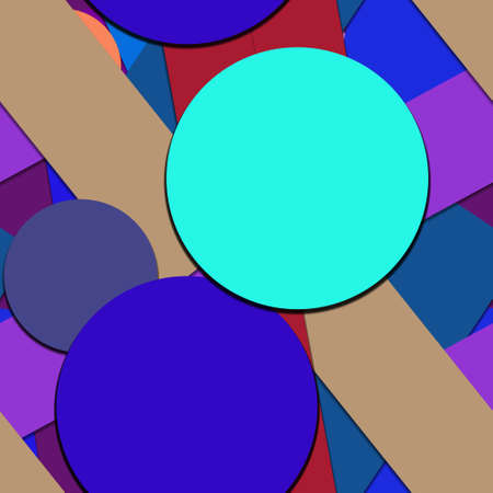 Flat material design - Creative vector trend seamless.のイラスト素材