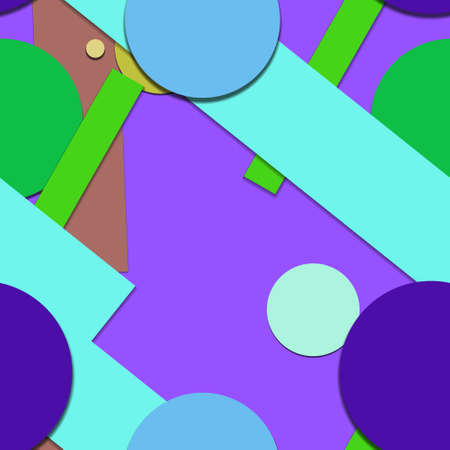 Flat material design - Creative vector trend seamless.のイラスト素材