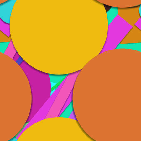 Flat material design - Creative vector trend seamless.のイラスト素材