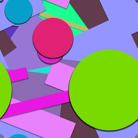 Flat material design - Creative vector trend seamless.のイラスト素材