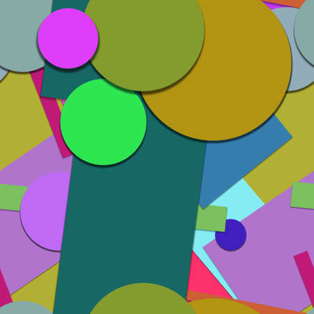Flat material design - Creative vector trend seamless.のイラスト素材