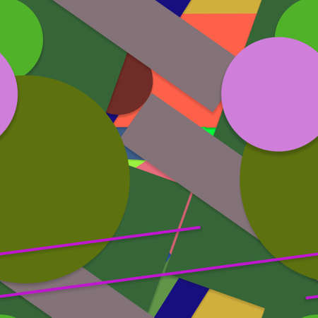 Flat material design - Creative vector trend seamless.のイラスト素材