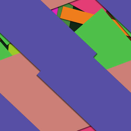 Flat material design - Creative vector trend seamless.のイラスト素材