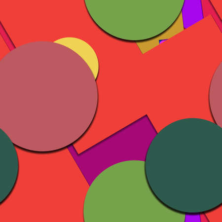 Flat material design - Creative vector trend seamless.のイラスト素材