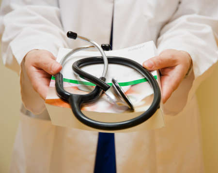 Concept  Life offering for the opportunity and the chance to became doctorの写真素材