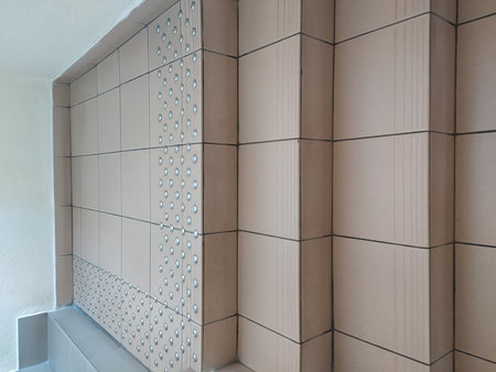 interior of modern building, details of steps of a staircase