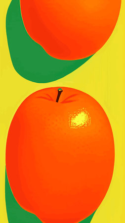 orange icons set. Bright whole fruit, half, slices with leaves. Food for a healthy diet, dessert, sweet tangerine, lemonade. Elements for spring and summer design. vector illustrationのイラスト素材