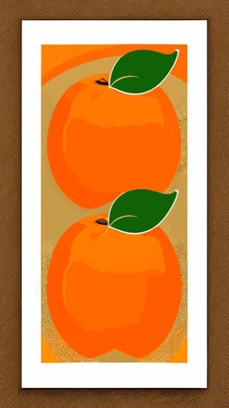 orange icons set. Bright whole fruit, half, slices with leaves. Food for a healthy diet, dessert, sweet tangerine, lemonade. Elements for spring and summer design. vector illustrationのイラスト素材