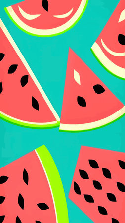 watermelon. Green Juicy Fruit, Isolated on Background, Watermelons realistic fruits. Vector. Eps10...
