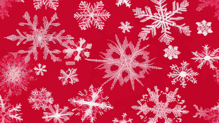 Wintry christmas design elements with snowflakes in different colors.Blurred wintry mix with falling snow on background for use as a texture.Crystal snowflake and circle elements vector graphics. Magic winter snow confetti scatter poster background. Flying gradient snow flakes background, frosty water crystals confetti.のイラスト素材