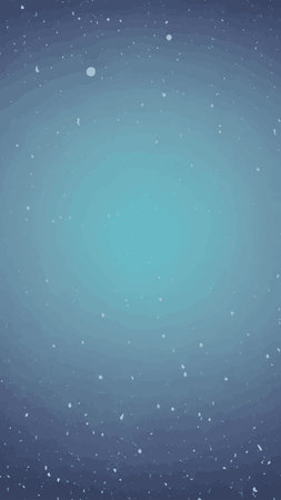 Wintry christmas design elements with snowflakes in different colors.Blurred wintry mix with falling snow on background for use as a texture.Crystal snowflake and circle elements vector graphics.のイラスト素材