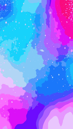 Wintry christmas design elements with snowflakes in different colors.Blurred wintry mix with falling snow on background for use as a texture.Crystal snowflake and circle elements vector graphics.のイラスト素材