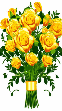 Golden rose flower art deco wallpaper background vector. Floral line art background design for luxury elegant pattern interior design, vector art, fashionable textile patterns. vector image. 3d.のイラスト素材