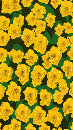 Golden rose flower art deco wallpaper background vector. Floral line art background design for luxury elegant pattern interior design, vector art, fashionable textile patterns. vector image. 3d.のイラスト素材