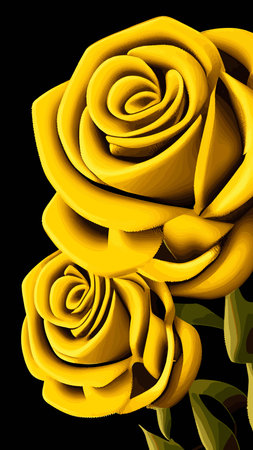 Golden rose flower art deco wallpaper background vector. Floral line art background design for luxury elegant pattern interior design, vector art, fashionable textile patterns. vector image. 3d.のイラスト素材