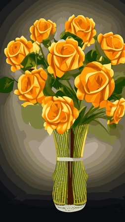 Golden rose flower art deco wallpaper background vector. Floral line art background design for luxury elegant pattern interior design, vector art, fashionable textile patterns. vector image. 3d.のイラスト素材