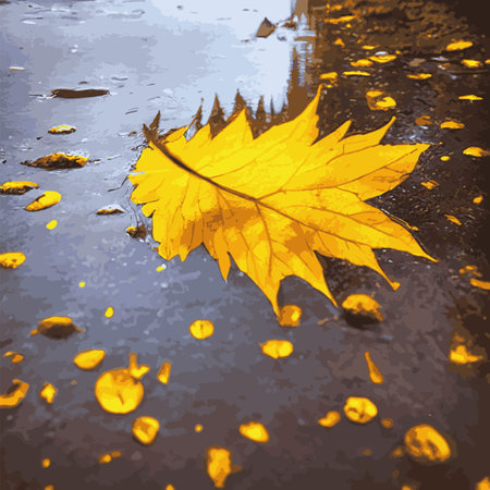 Seamless pattern bright colorful autumn foliage isolated on white background. Graphic design autumn...