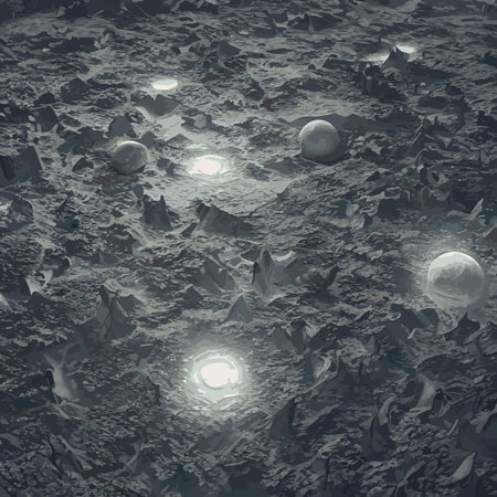 space and planet background. Planets surface with craters, stars and comets in dark space. vector illustration. Cosmic sky with a planet and satelliteのイラスト素材