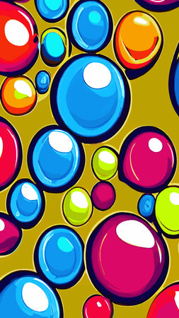 Set of realistic colorful soap bubbles. Transparent realistic soap bubbles isolated on transparent background. vector texture.のイラスト素材