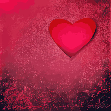 Red hearts seamless pattern. Valentines day background. love romantic theme. Vector abstract texture with small linear hearts. Stylish minimal design for wrapping, fabric, cloth, print, wedding decorのイラスト素材