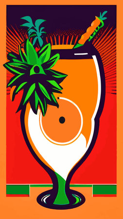 Orange, watermelon, kiwi, lemon smoothie set. Juice to go with fresh fruits.Summer background for banner,poster,brand,template and label,packaging,packing,emblem and advertise.Vector illustration.のイラスト素材