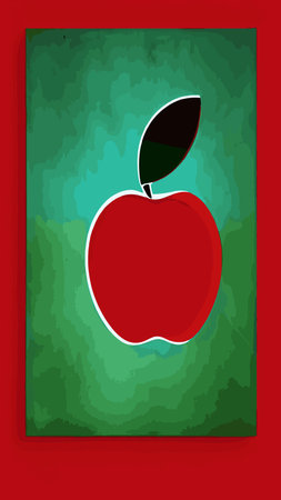 Different colors and parts of the vector set of apples. Elements of fruit design. Whole apples, slices, leaves and apple seeds - vector design elements,のイラスト素材
