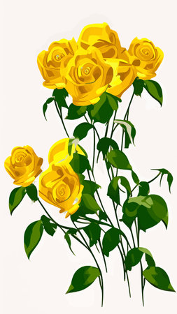 Golden rose flower art deco wallpaper background vector. Floral line art background design for luxury elegant pattern interior design, vector art, fashionable textile patterns. vector image. 3d.のイラスト素材
