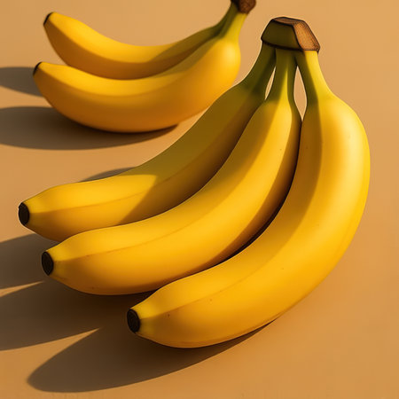 A set of realistic banana illustrations, 3d vector icons. Banana, half-peeled banana, bunch of bananas, banana icon.created with the help of artificial intelligence.の素材