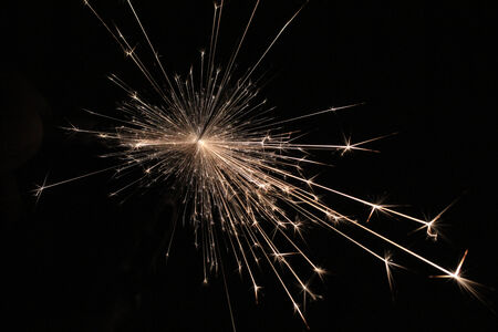 spark on black の写真素材