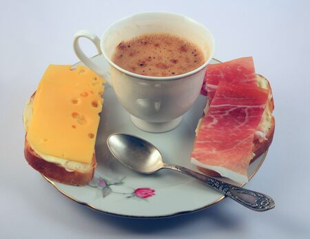 breakfast coffeeの写真素材